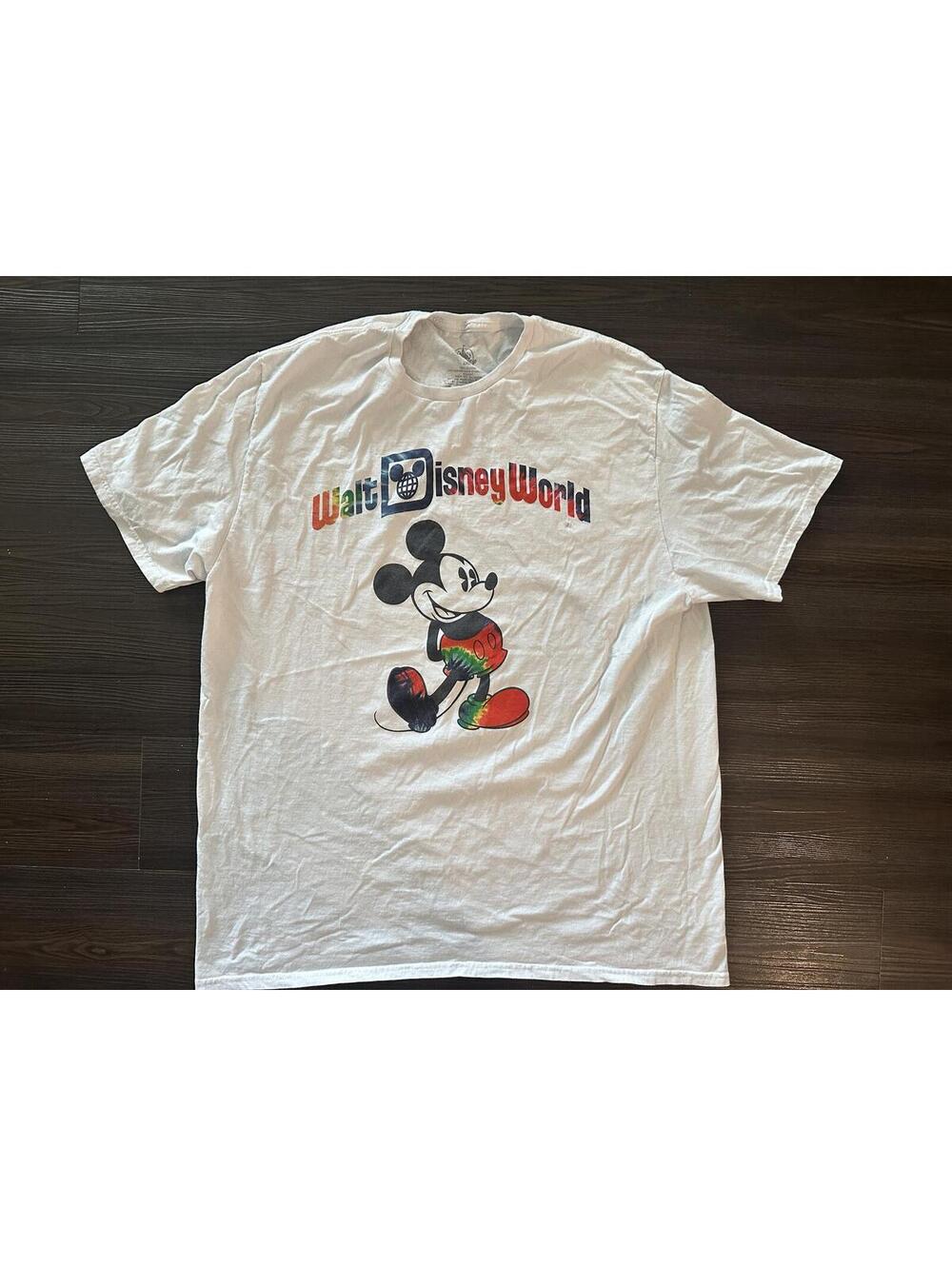 WDW tye-dye Disney parks 70s t shirt 2XL mickey